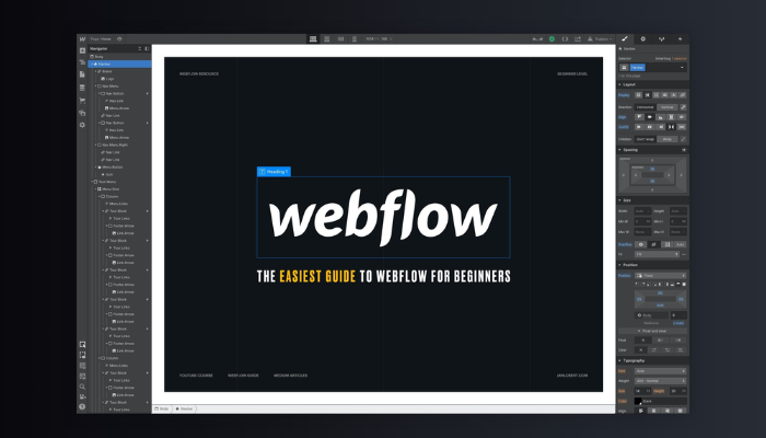 Phần mềm thiết kế website bán hàng Webflow