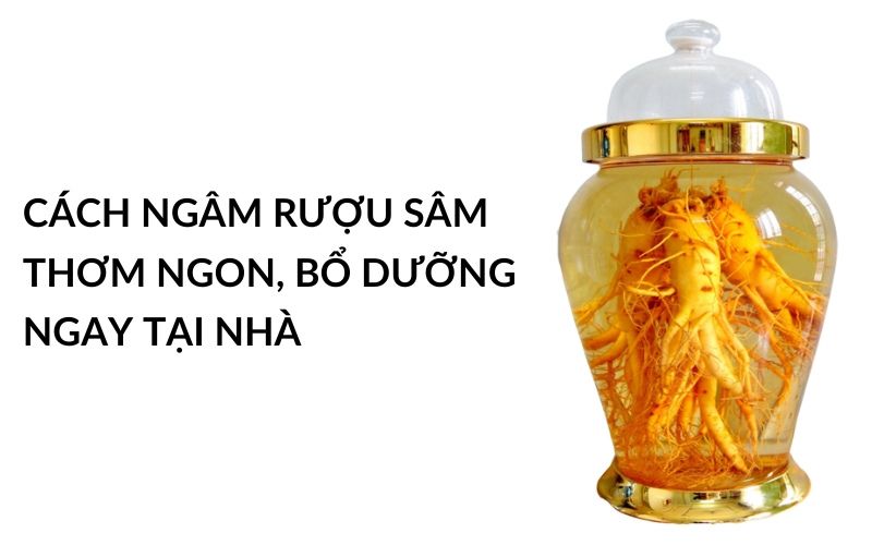 cách ngâm rượu sâm