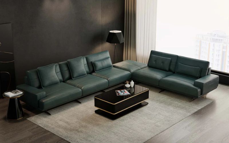 Sofa chất liệu da thật