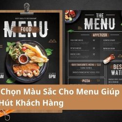 chọn màu sắc cho menu