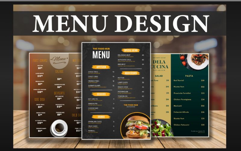 Nguyên tắc cơ bản khi chọn màu sắc cho menu