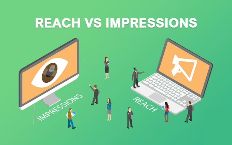 so sánh Reach và Impression