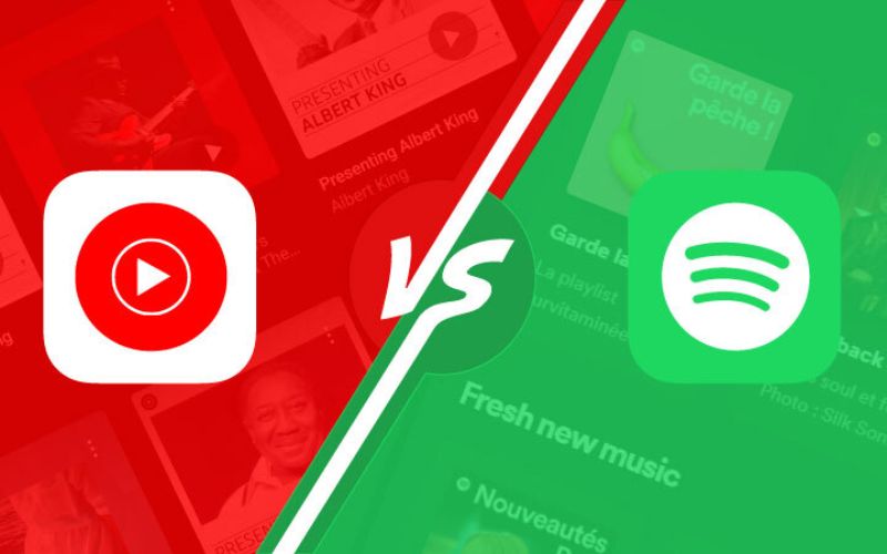 Tổng quan về nền tảng YouTube Music và Spotify