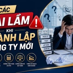 các sai lầm khi thành lập công ty mới