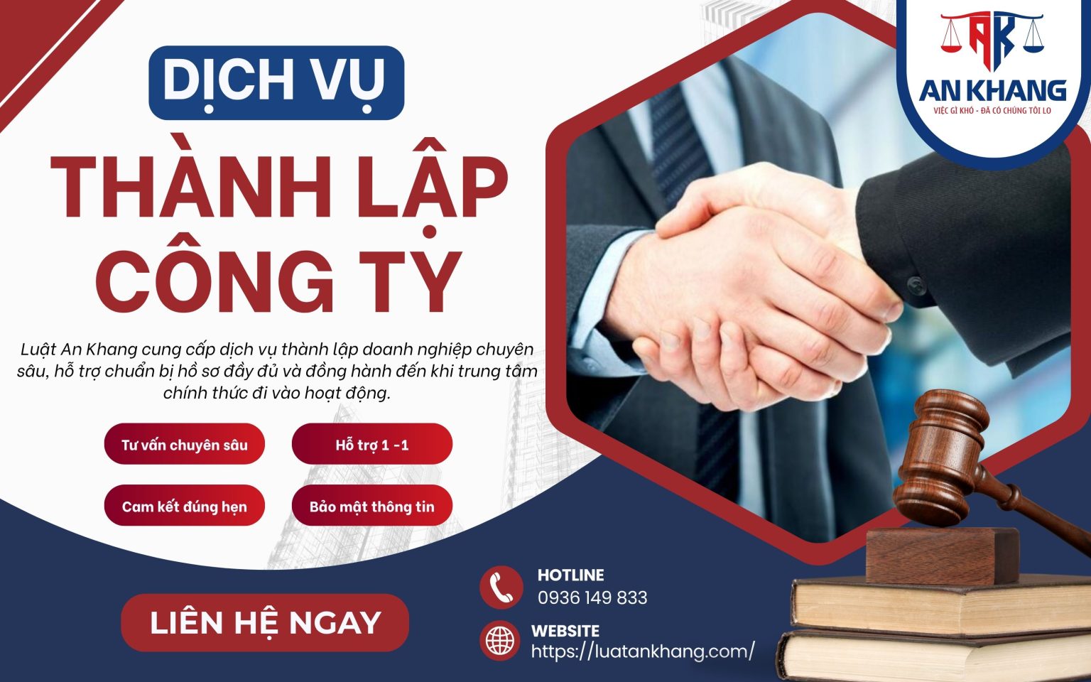 Dịch vụ thành lập doanh nghiệp trọn gói tại Công ty Luật An Khang